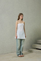 KITTEN MINI DRESS / WHITE