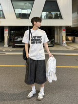 [Linen] カーペンダーバンディングバミューダパンツ