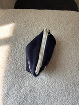 Terry flat pouch - navy , M size