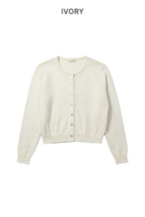 Romin Round Neck Knit Cardigan