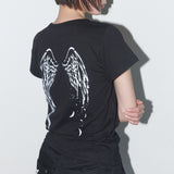 リバース・オブ・ヘブン クロップTシャツ (Black) F25QB135