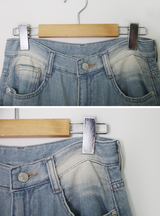 MI Washed Denim Wide Pants (2color)