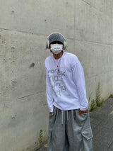Brake Lettering Long Sleeve T-shirt 3C