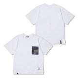 スクエアカモフラージュポケットオーバーサイズショートスリーブTシャツ