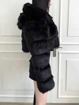 [Only Seow] 1107. Big hood fur crop jk (3color)
