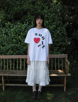 DOT LOGO OVERFIT TEE (WHITE)
