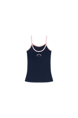 HORIZON RING SLEEVELESS [NAVY / PINK]