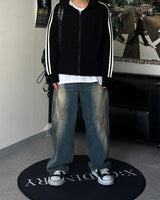 CB Track Knit Hood Zip-up (4C)