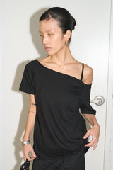 520 Off-Shoulder T-shirt (Black)
