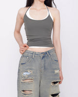 Lenin Layered Halter Sleeveless Set