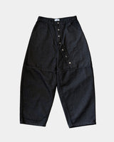 Slant Button Denim Pants