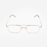 Knouun スクエアコンビツーブリッジメガネ ASCENT GD