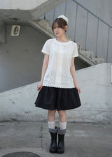 Lean Bow Blouse (white)