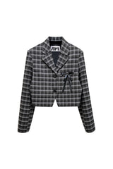 WHITNEY CROP JACKET / BLACK