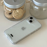 [Jelly] Stipe slim(white) Jelly case