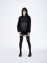 JACQUARD LEATHER COLLAR SHIRTS [BLACK]