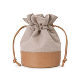VIVICHO CANDY BAG HERRINGBONE CAMEL