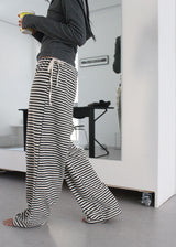 TERRY STRIPE PANTS