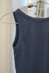 Basic Ribbed Sleeveless (Navy)