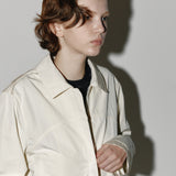 Hidden zipper light jacket Cream