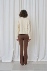 Carol boot-cut pants_brown