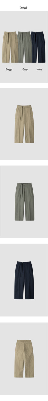 [S/S] Belt cotton wide pants (3color)