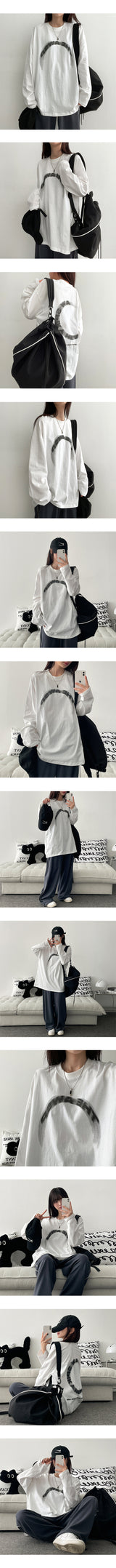 The Round Oversized Fit Long Sleeve Tee