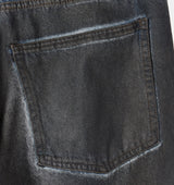 26SS★ ダークワックスコーティングデニムパンツ