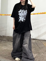 panel denim carpenter pants