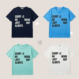 ソーリー レタリング ボクシー ショートスリーブ Tシャツ4 colors)