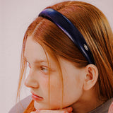 SIMPLE SHINEE HAIR BAND (NAVY)