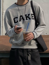 sweet cake color-block sweatshirt (3colors)
