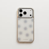 グレー ドット iPhoneケース