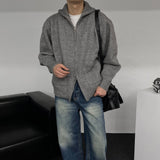 ALL MUSH Pockets Wool Knitwear Zip-Up (4 colors)