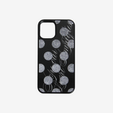 [MADE] glitter dot slogan glass bumper case