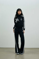 JOEL JERSEY TRACK PANTS / BLACK