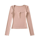 Eline Square Line Knit Top