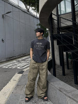 Army pigment dyeing short sleeve t-shirt