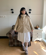 ダッフルハーフレングスハンドメイドコートジャケット