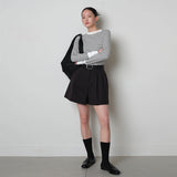 Cotton Twill Shorts_Black
