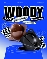 BorD Keychain Perfume Black Set - Woody 