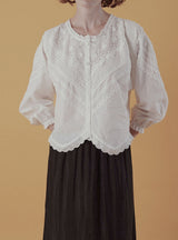 Antique garden blouse