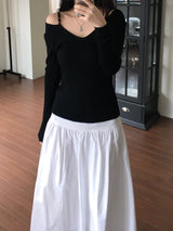 Rubin off-shoulder knitwear (2 colors)