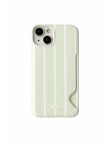 Apple Green Stripe Card Hard Case