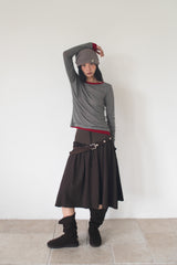 WHIPPING HAIR BAND & BEANIE (COCOA)