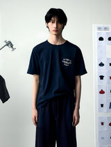 ナイロンポケットコットンTシャツ ネイビー