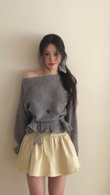 bordier butter shirring plum mini sk