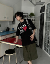 ラバープリントショートスリーブTシャツ