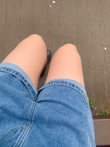 Opening Half Overalls Denim Overalls