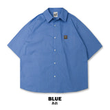 半袖ワークシャツ (BLUE)